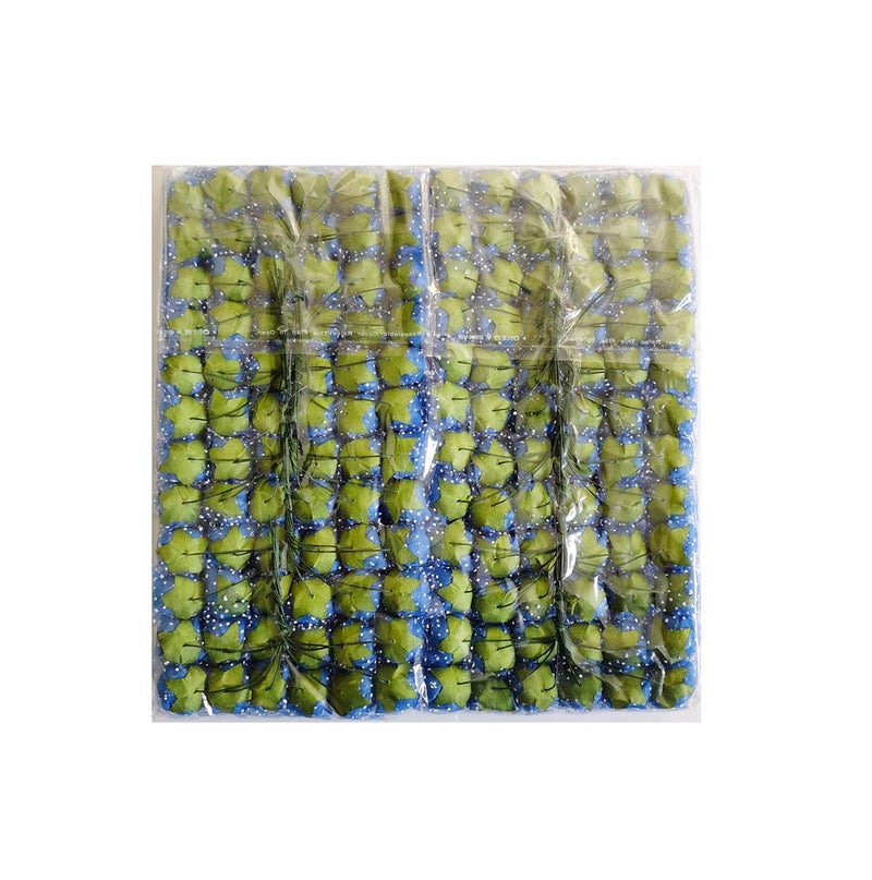 Artfen Mini Fake Rose Flower Heads 144pcs Mini Artificial Foam Roses DIY Wedding Flowers Accessories Make Bridal Hair Clips Headbands Dress (Bottom add Gauze) Royal Blue - Image 2